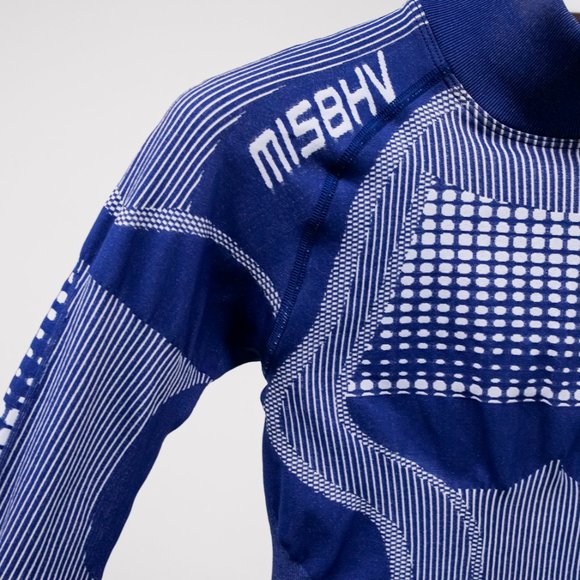 Kith x MISBHV Blue Active Long Sleeve Crop Top - Picture 5 of 9